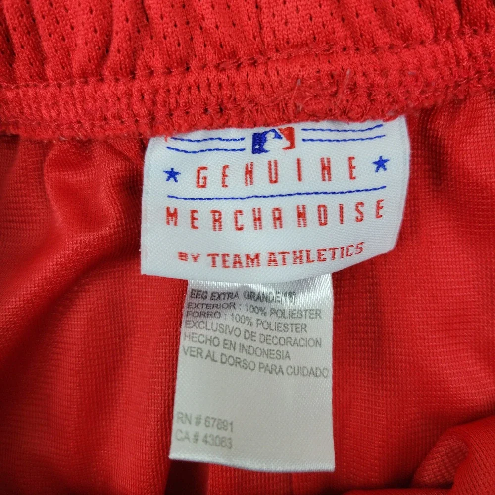 MLB‎ Chicago Cubs Basketball Shorts Kids XXL 18 Red Polyester Mesh Athletic